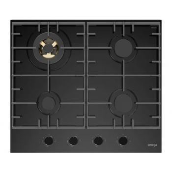 OCGG604WB Omega 60cm Gas on Ceramic Glass Cooktop 